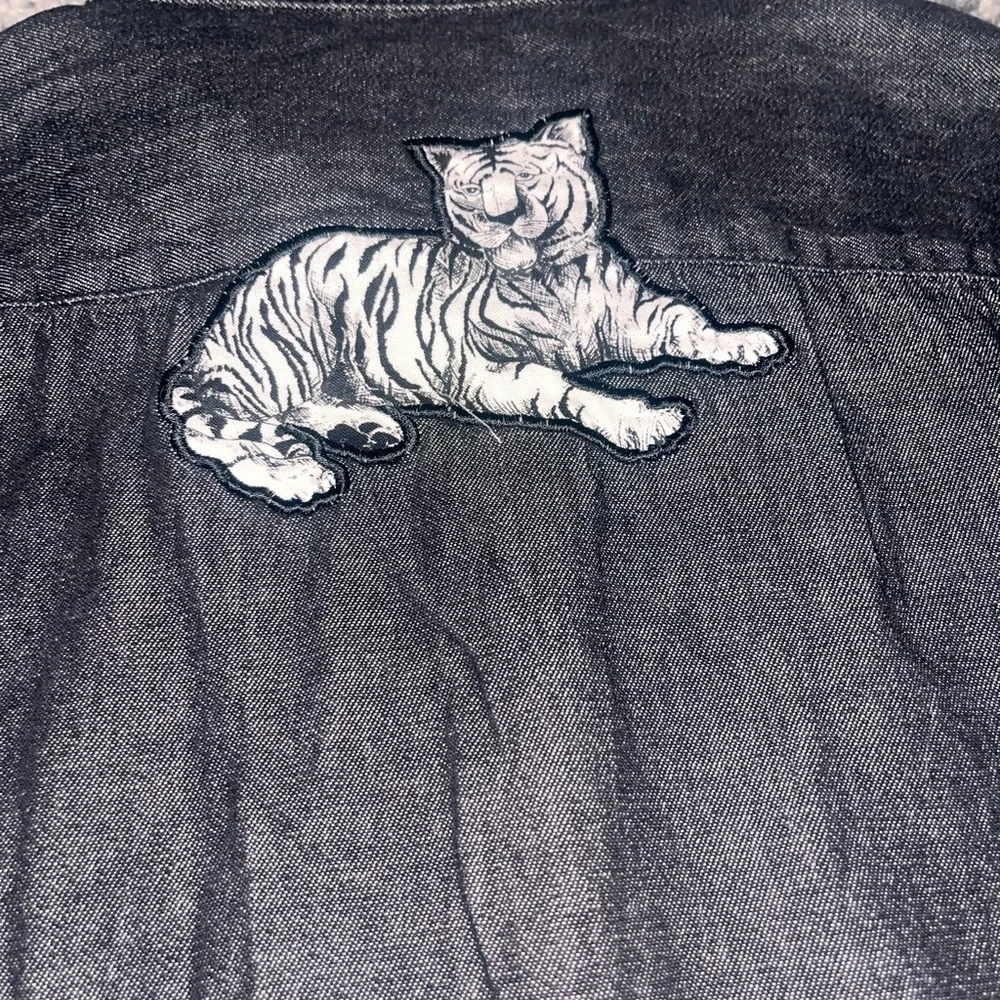 Quaker factory Safari Animal Print Shirt streetwear - Picture 6 of 6